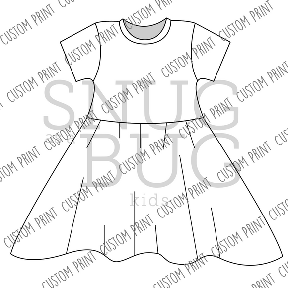 Custom Print Twirl Dress