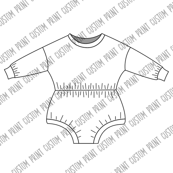 Custom Print Sweater Romper
