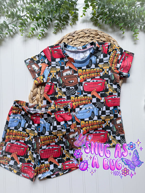 3T RTS Cars Basic Tee & Boy Shorts