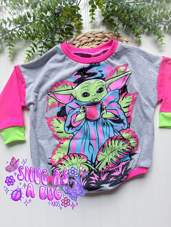 2T RTS Green Sweater Romper