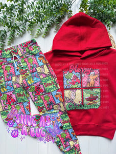 4T RTS Green Village Joggers & Hoodie