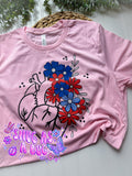 CHD Blooming Heart Adult T-Shirt