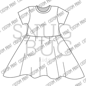 Custom Print Twirl Dress