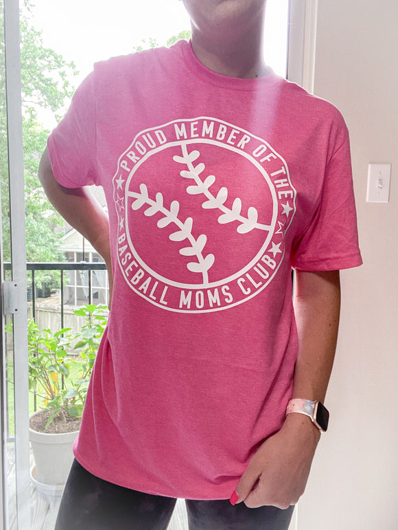 M RTS Baseball Moms Club Adult T-Shirt