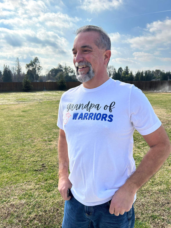 Grandpa Of A Warrior Adult T-Shirt