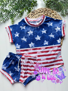 18-24M RTS Stars And Stripes Dolman & Shorties