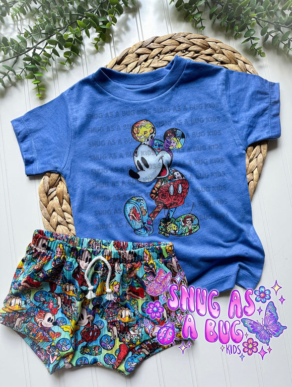 2T RTS Mouse Tee & Shorties