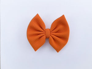 Pumpkin Orange 5in Bow