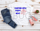 CHD Fighting With Every Beat Kids T-Shirt