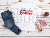 CHD Sister Of A Fighter Kids T-Shirt