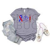 CHD Ribbon Adult T-Shirt