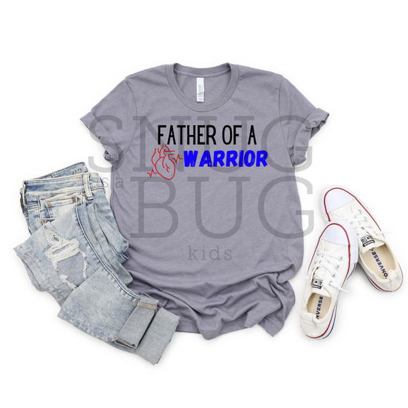 CHD Father Of A Warrior Adult T-Shirt