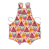 Fruit Knotted Overall Shorties (All Prints)