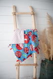 Red Lady Bugs Tag Blanket