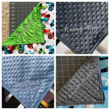 Neutral Geometric Tag Blanket