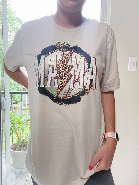 Baseball Mama Adult T-Shirt
