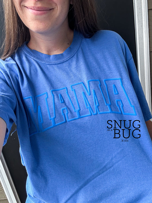 Blue Puff Mama Adult T-Shirt